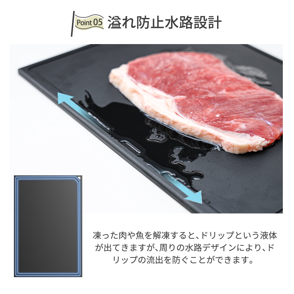 HAGOOGI(ハゴオギ) 解凍プレート 急速 解凍 プレート アルミ 解凍プレート 冷凍 食品 均一解凍 美味しさそのまま 解凍時間を劇的に短縮 自然解凍 粗熱を取る 肉 魚 野菜など対応