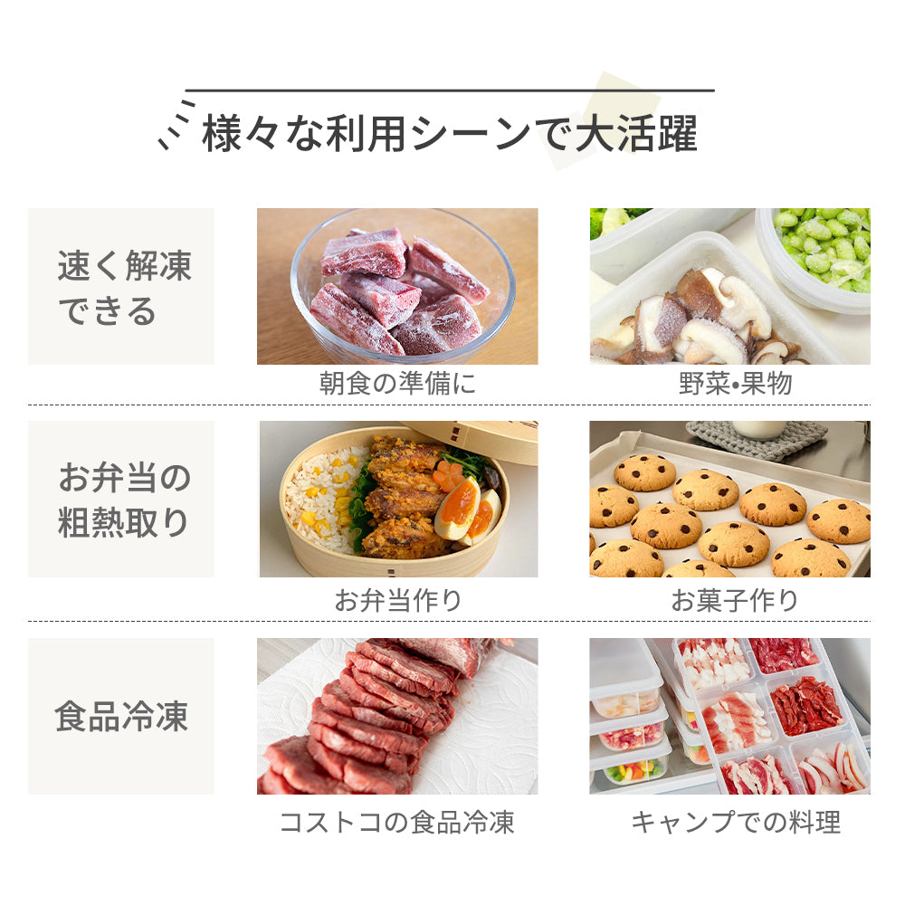 HAGOOGI(ハゴオギ) 解凍プレート 急速 解凍 プレート アルミ 解凍プレート 冷凍 食品 均一解凍 美味しさそのまま 解凍時間を劇的に短縮 自然解凍 粗熱を取る 肉 魚 野菜など対応