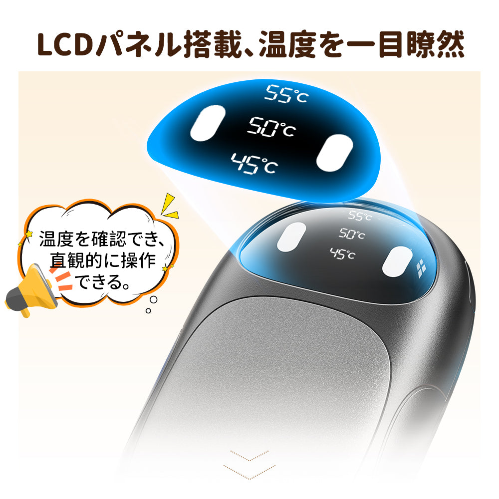 HAGOOGI(ハゴオギ) 充電式カイロ パンダ 可愛い カイロ 軽量 2個セット 6000mAh 電気カイロ 省エネ USB充電式 3段階温度調節