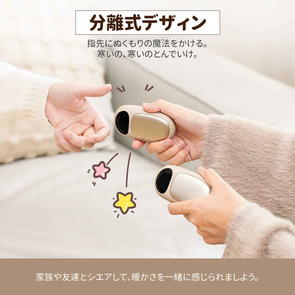 HAGOOGI(ハゴオギ) 充電式カイロ パンダ 可愛い カイロ 軽量 2個セット 6000mAh 電気カイロ 省エネ USB充電式 3段階温度調節