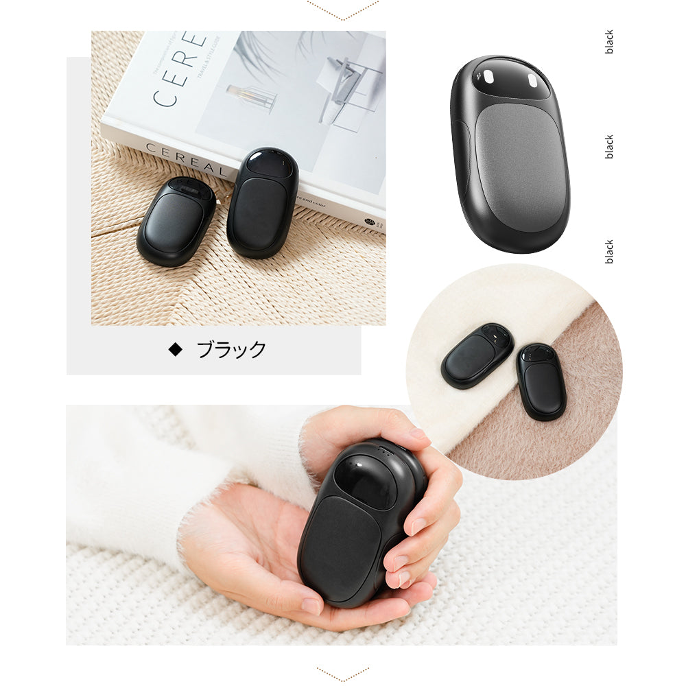 HAGOOGI(ハゴオギ) 充電式カイロ パンダ 可愛い カイロ 軽量 2個セット 6000mAh 電気カイロ 省エネ USB充電式 3段階温度調節