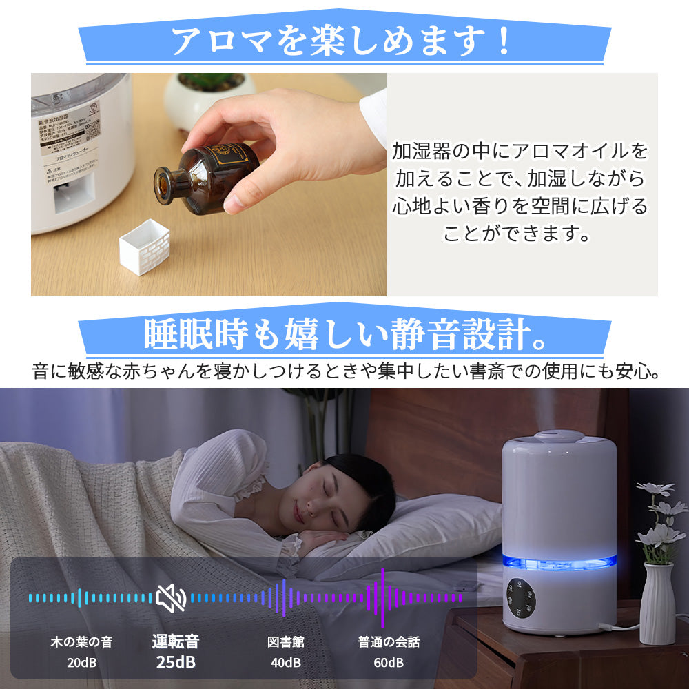 「特売セール：10/25まで終了」HAGOOGI(ハゴオギ) 加湿器  加熱＋超音波式 4.5L おしゃれ アロマ対応 加湿器 小型 卓上 デスク用 超音波式加湿器 ハイブリッド式 加湿器 一人暮らし 湿度設定 上から給水 おしゃれな 加湿器 UV除菌 お手入れ簡単