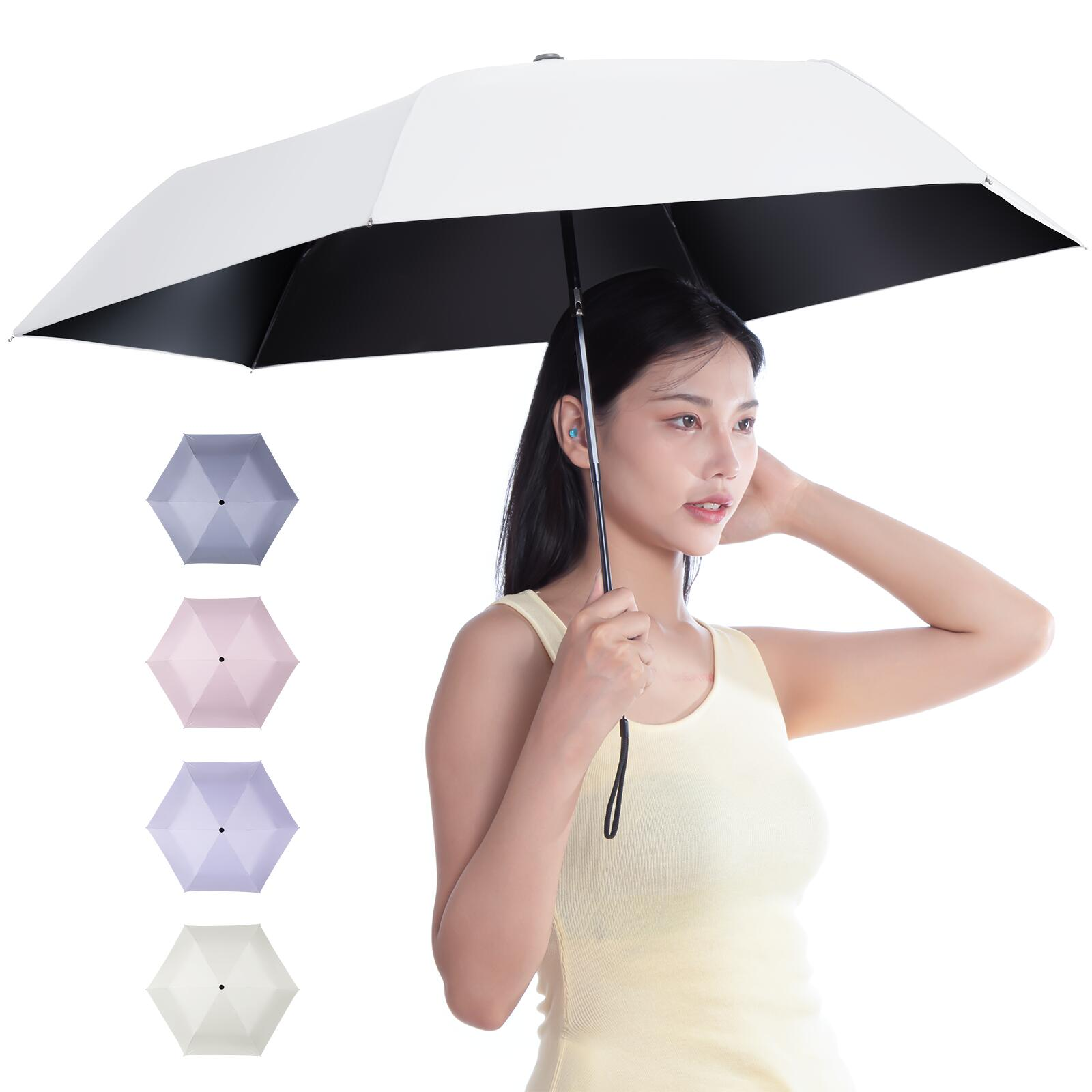 HAGOOGI(ハゴオギ) 日傘 折りたたみ傘 UVカット 100 完全遮光 遮 HAGOOGI(ハゴオギ) 日傘 折りたたみ傘 UVカット 100 完全遮光 遮