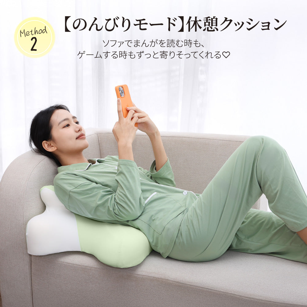 HAGOOGI(ハゴオギ) 枕 まくら ゴロゴロ枕 3in1多機能クッション【睡眠・背もたれ・足まくら】低反発 うつ伏せ・横向き・仰向け対応 カバー洗濯可 安眠サポート