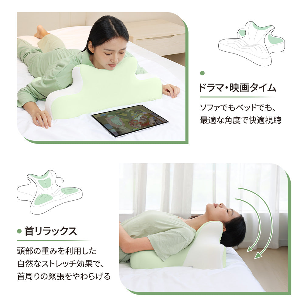 HAGOOGI(ハゴオギ) 枕 まくら ゴロゴロ枕 3in1多機能クッション【睡眠・背もたれ・足まくら】低反発 うつ伏せ・横向き・仰向け対応 カバー洗濯可 安眠サポート