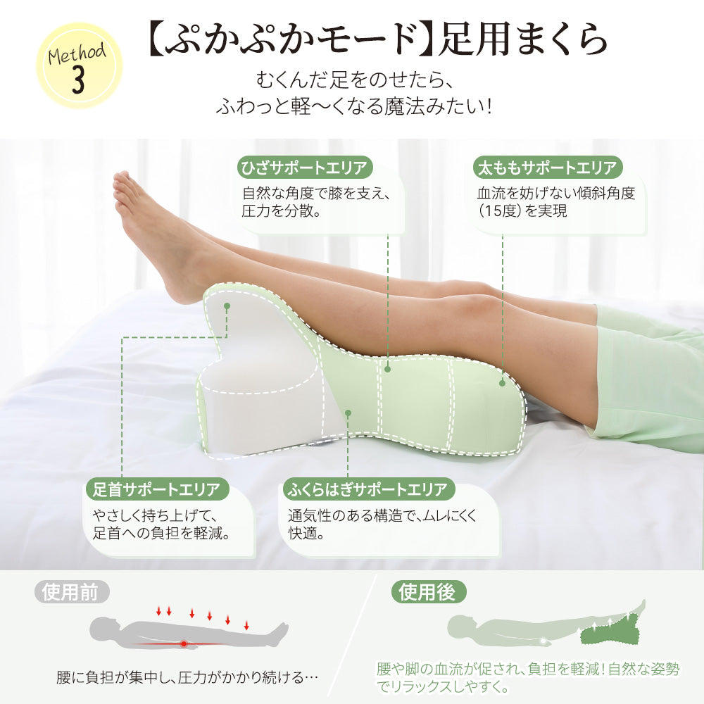 HAGOOGI(ハゴオギ) 枕 まくら ゴロゴロ枕 3in1多機能クッション【睡眠・背もたれ・足まくら】低反発 うつ伏せ・横向き・仰向け対応 カバー洗濯可 安眠サポート