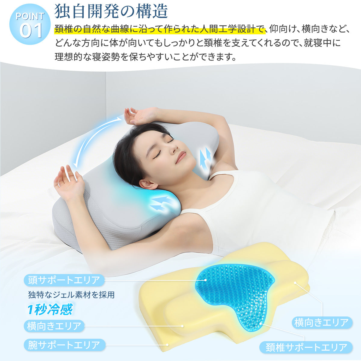 HAGOOGI(ハゴオギ) 枕 TPE+メモリーフォーム 二層構造 首が痛くならない 睡眠 まくら通気性60%向上/夏対策 安眠枕 横向き寝/うつぶせ寝対応 低反発 快眠サポート 高さ調整可 3D立体構造 洗える枕カバー  誕生日 プレゼント