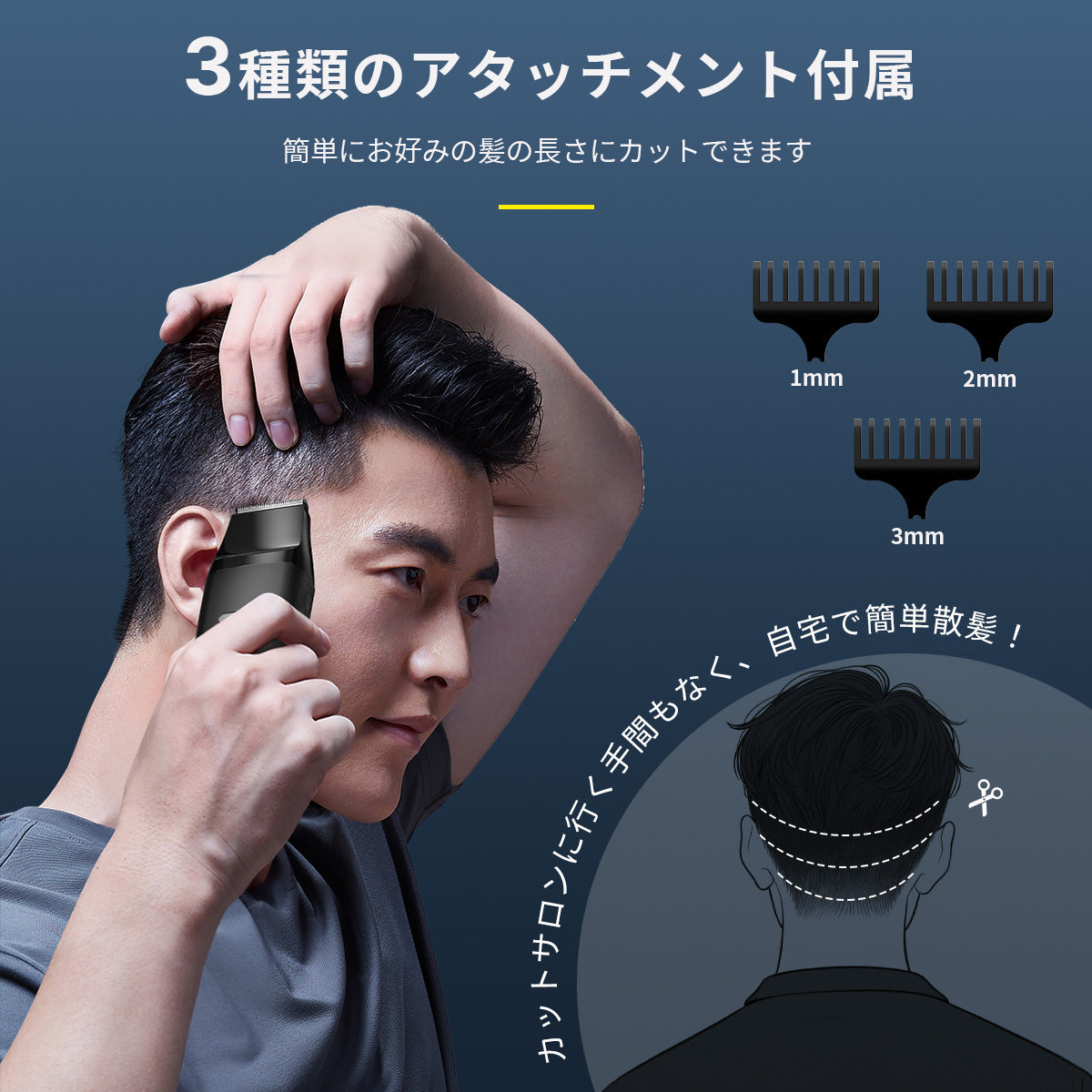 HAGOOGI(ハゴオギ) 電動髭剃り メンズシェーバー バリカン兼用 3枚刃 深剃り USB充電式 IPX7防水 乾湿両用 静音設計 125g 携帯便利 男性用 電動シェーバー プレゼントにも最適