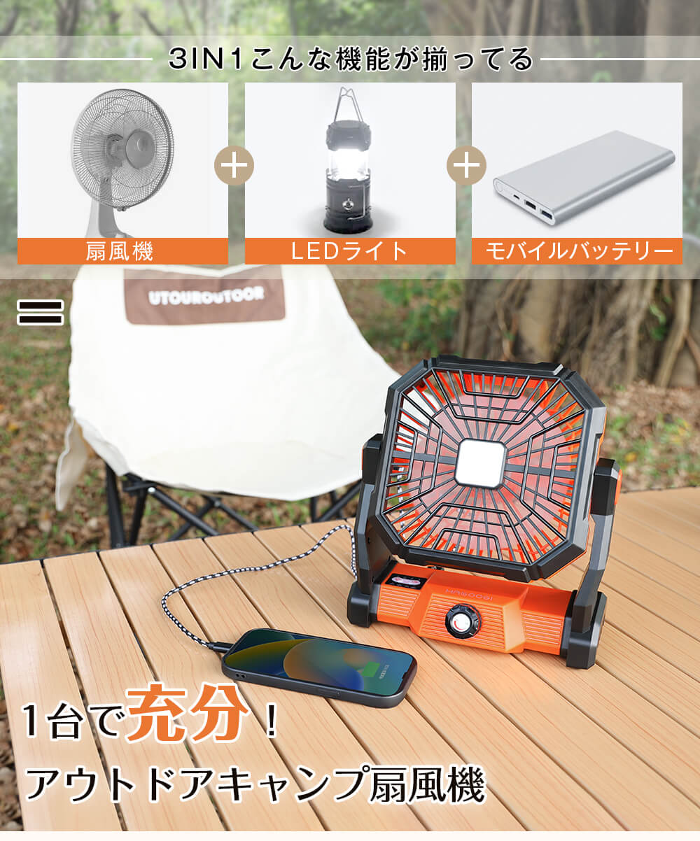HAGOOGI(ハゴオギ) 扇風機 小型 父の日 ギフト 10000mAh 充電式ファン