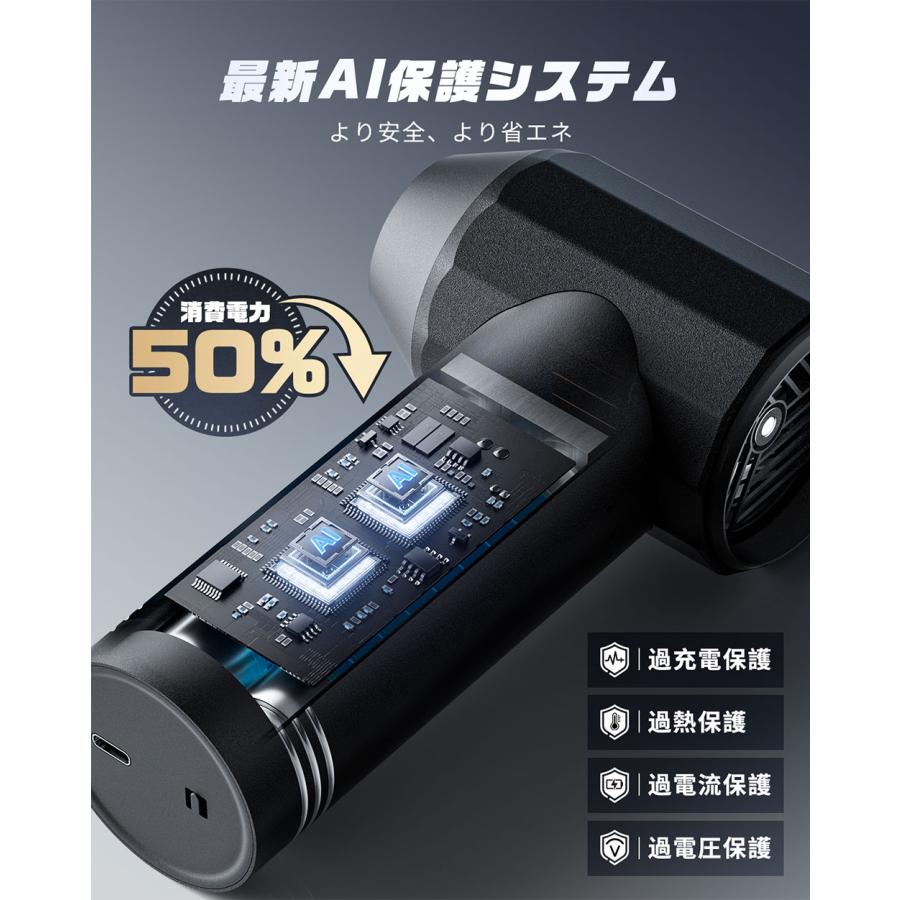 KOJIHOMU エアダスター 【爆風165m/s・12000mAh大容量バッテ KOJIHOMU エアダスター 【爆風165m/s・12000mAh大容量バッテリー